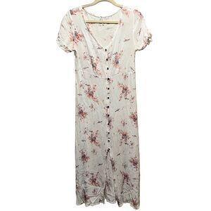 Floral Button-Down Maxi Dress